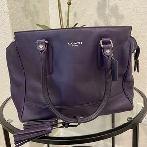 Large purple Coach bag